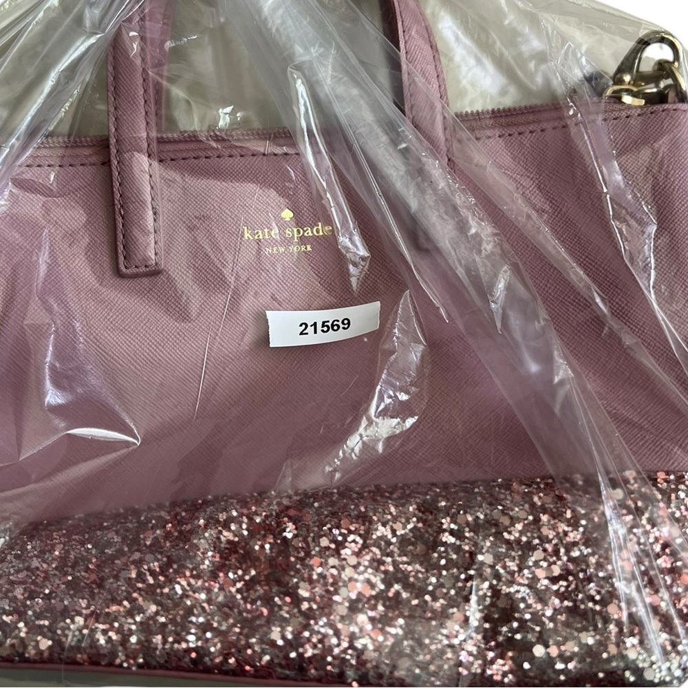 Kate Spade Greta Court Glitter Crossbody Bag FLAWED *READ* - Picture 12 of 12